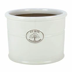 Planter JC & Co Cylinder White