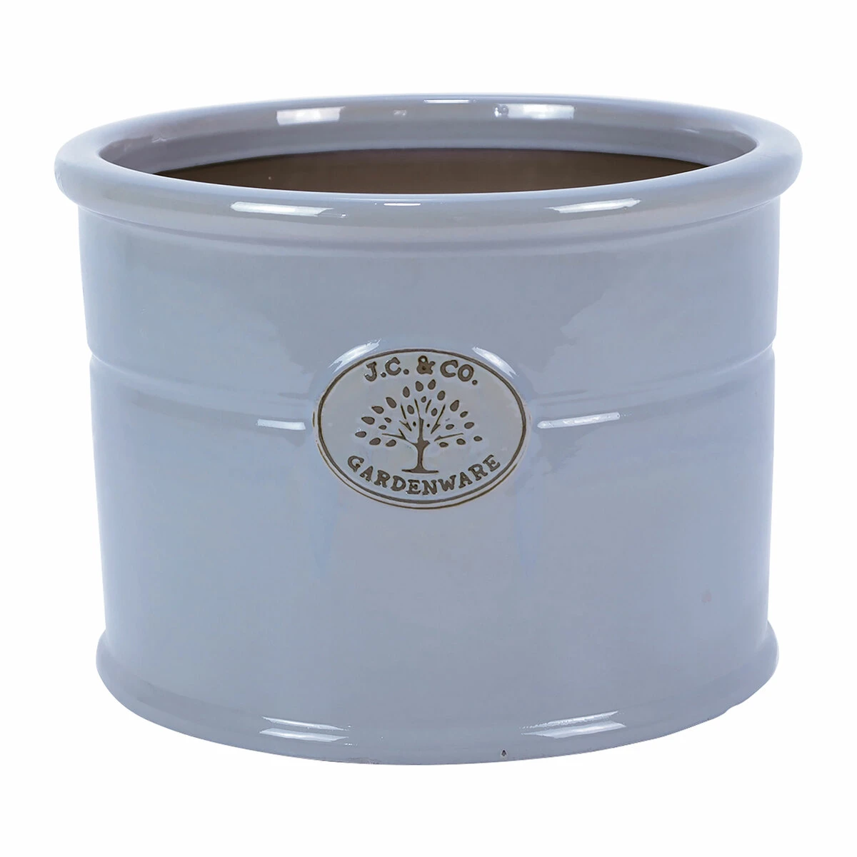 Planter JC & Co Cylinder Blue 1 Planter JC & Co Cylinder Blue